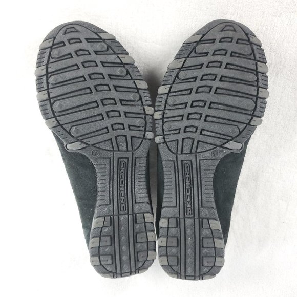 SKECHERS | Womens Size 5.5 Black Suede 49171 Slip On Relaxed Fit Memory Foam - Picture 4 of 5